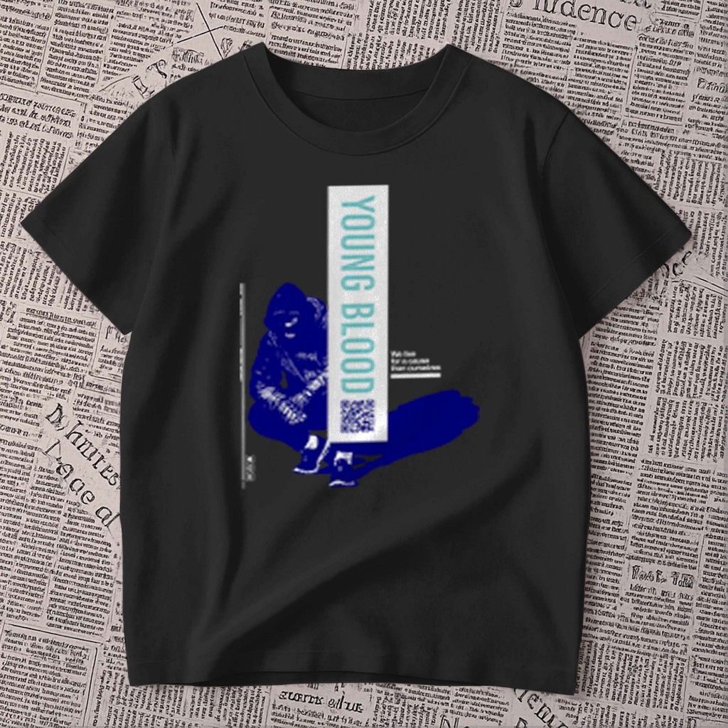 Camiseta estampada - Young Blood | man malandro  streetwear | blusa unissex premium 100% algodão oversized