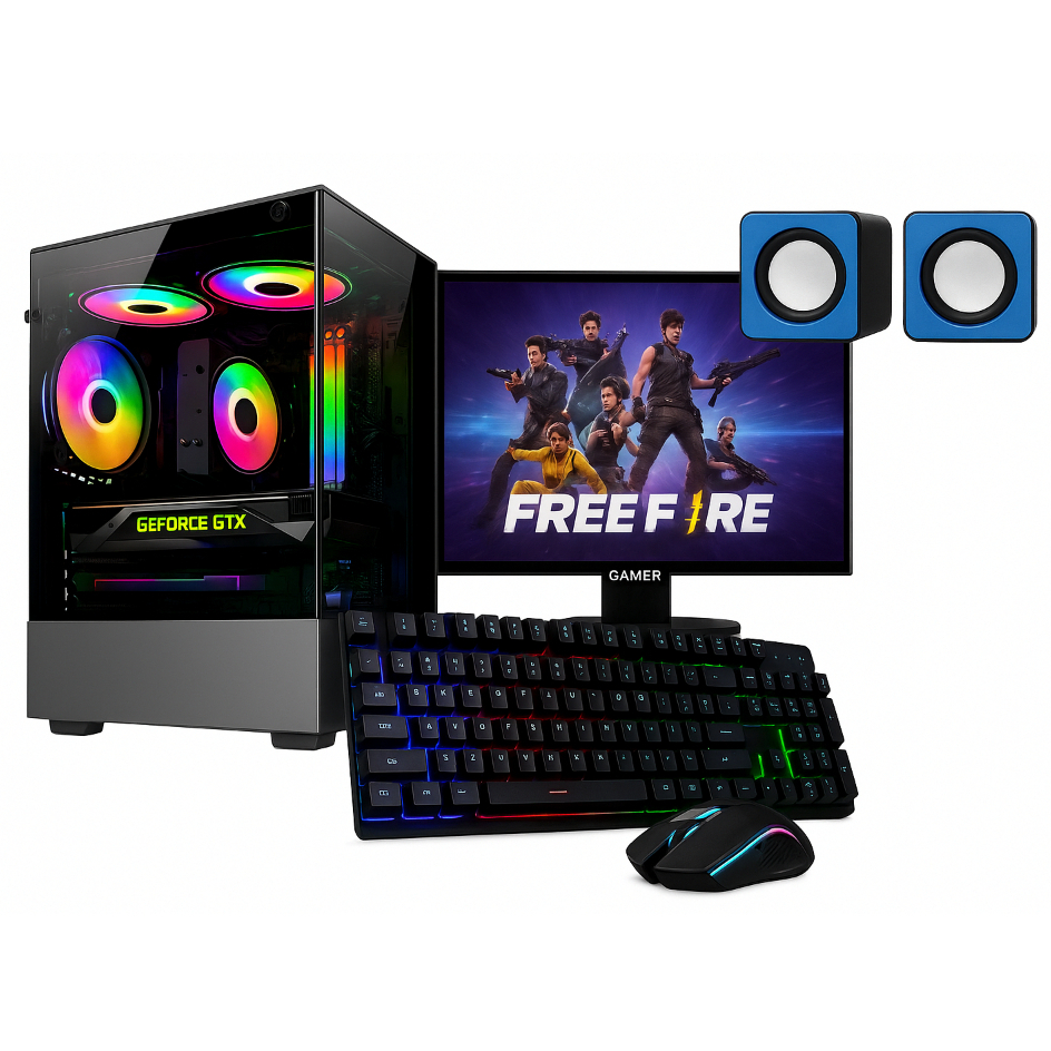 Computador PC Gamer Intel Core i5 GeForce 2GB / 16GB RAM / SSD 1TB / Monitor 19" + Caixa de som