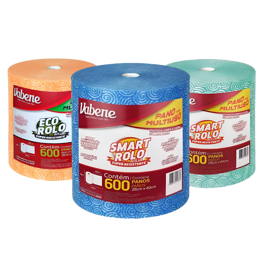 600 Panos Multiuso Vabene Tipo Perflex 40x28cm Escolha a Cor