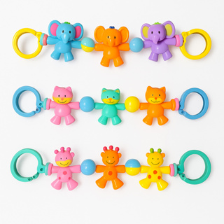 Móbile Chocalho c/ Som Interativo Didático Infantil Para Berço e Carrinho Girafa Elefante Gatinho em Oferta na Shopee