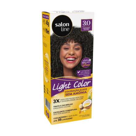 Coloração suave Light Color 3.0 Castanho Escuro Salon Line