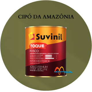 Tinta Acrílica 800ml Cor Cipó da Amazônia Toque Fosco Suvinil em Oferta na Shopee