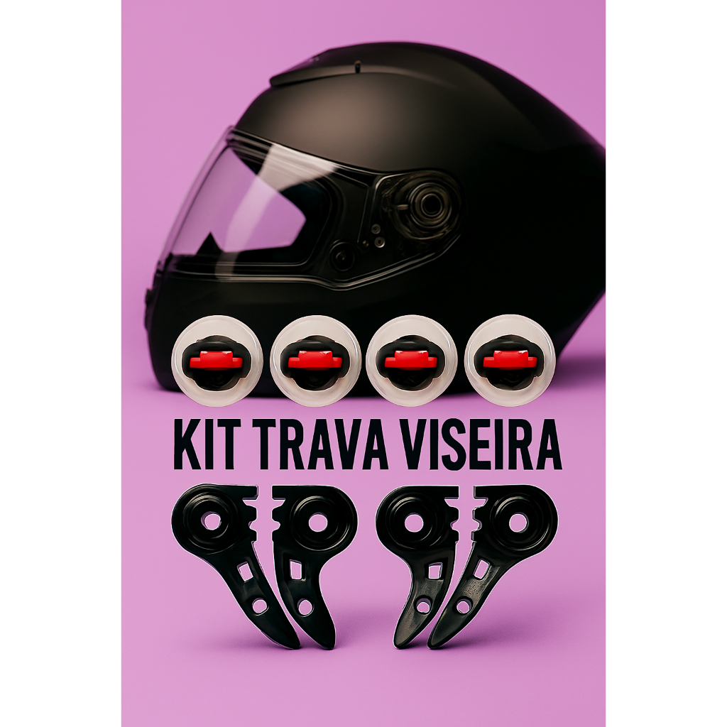 Kit Trava Viseira de Reparo Capacete LS2 FF358 Fw3 Completo