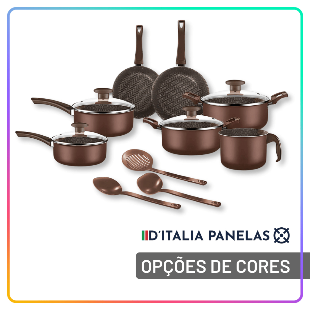 Jogo de Panelas Antiaderente 10 Peças Alumínio Teflon Não Gruda Tampa Vidro Conjunto Panelas Cozinha em Oferta na Shopee