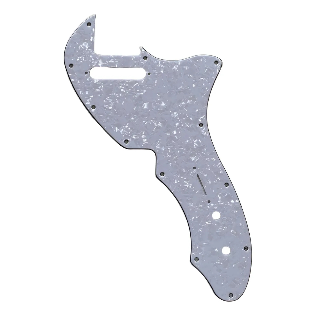 Escudo para Guitarra Telecaster Thinline Branco Perolado 3 Camadas
