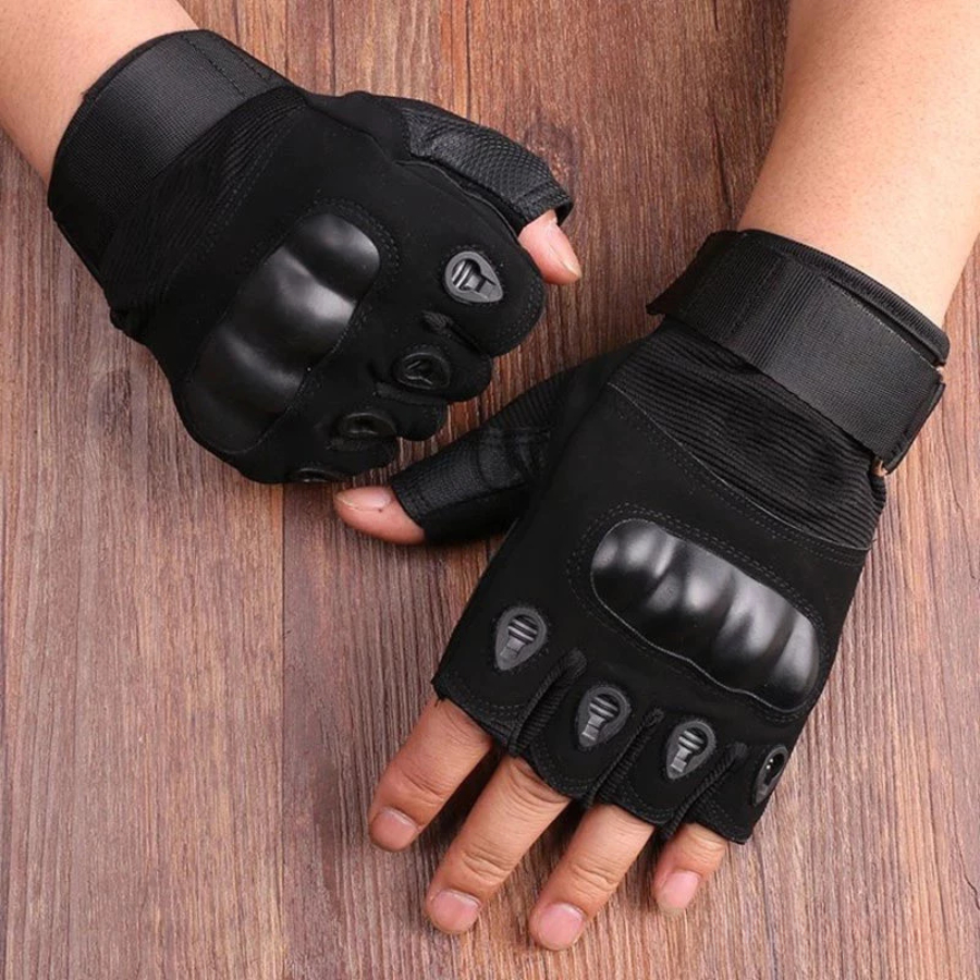 Luvas Meio Dedo Alta Qualidade Para Combate Táticos Luvas De Motocicleta Ciclista Unissex em Oferta na Shopee