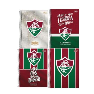 Caderno Espiral Capa Dura Universitário 10 Matérias Fluminense 160 Folhas Tilibra em Oferta na Shopee