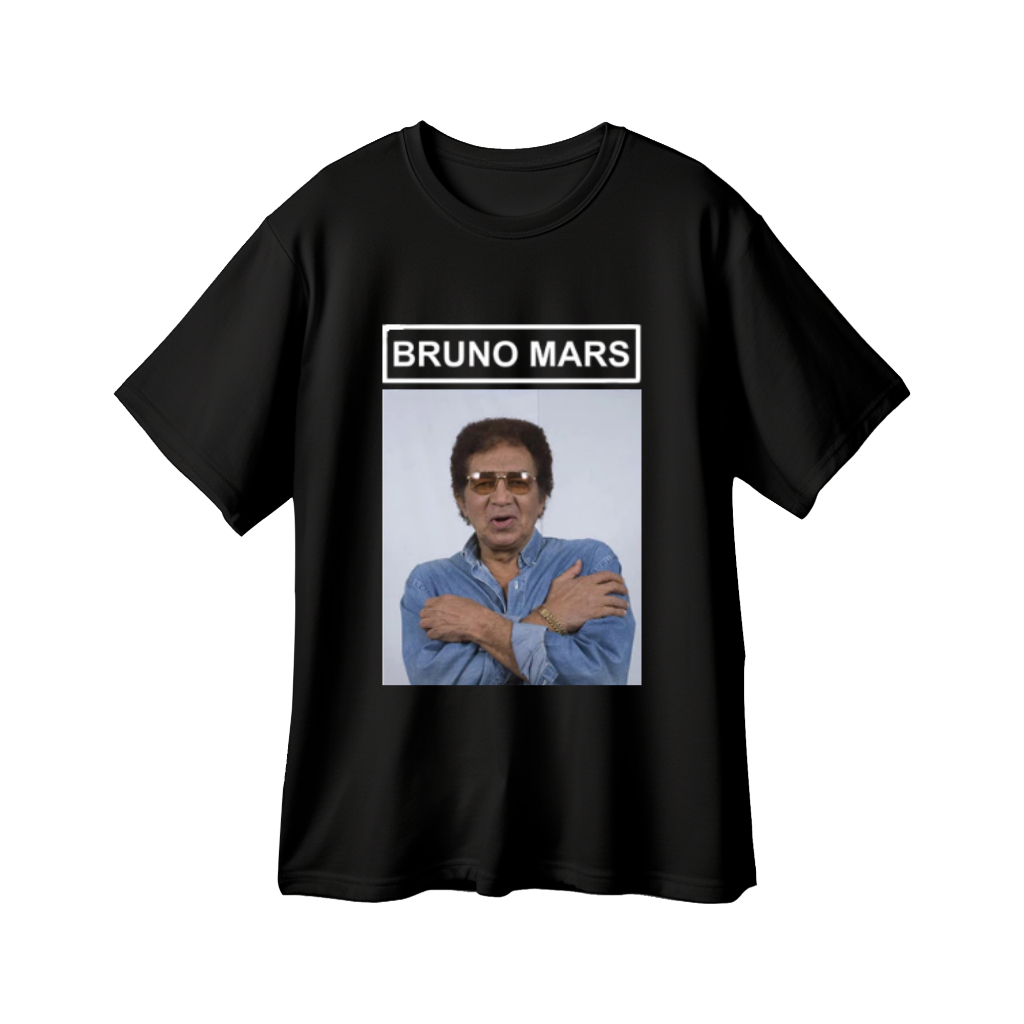 Camiseta Meme Reginaldo Rossi x Bruno Mars – 100% Algodão 30.1 Premium Masculina / Estampa Divertida