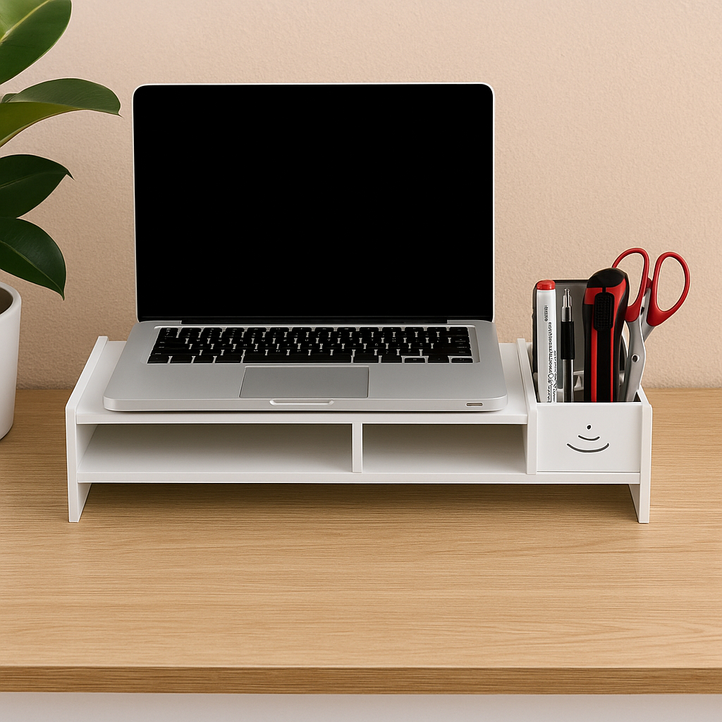 Suporte para Notebook com Porta Canetas e Espaço para Teclado Base Suporte de Tela Ergonômico em Oferta na Shopee