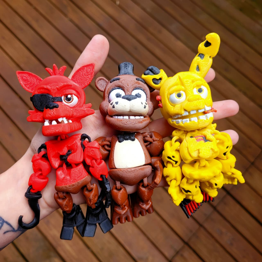 Detalhes do Five Nights at Freddy's Bonecos Articulados Presente Divertido FNAF