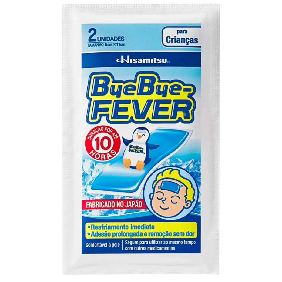 Bye Bye Fever Para crianças Com 2 Adesivos Para Alívio Da Febre em Oferta na Shopee