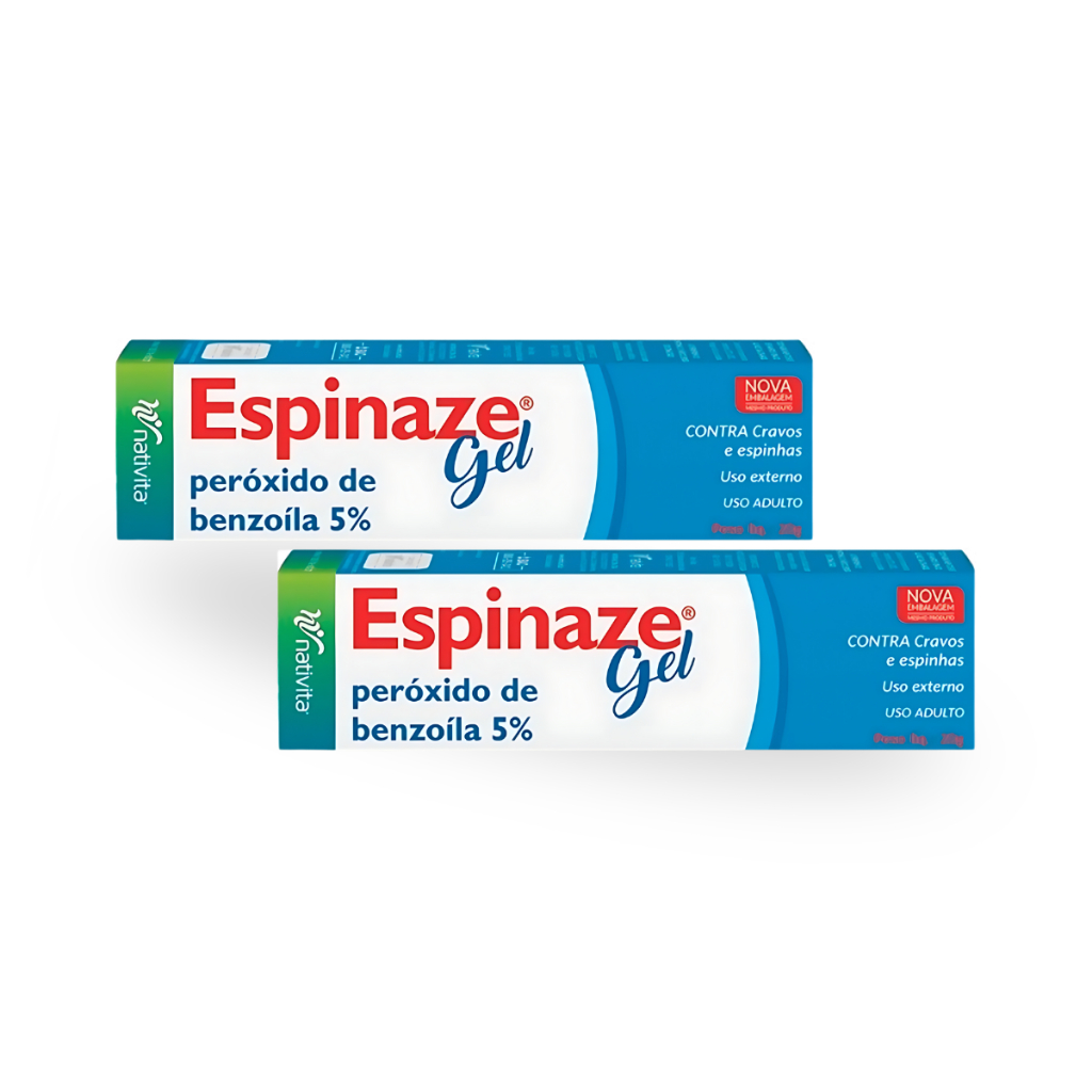 Kit 2 Espinaze Gel 20g Benzoíla 5%n Contra cravos e espinhas em Oferta na Shopee