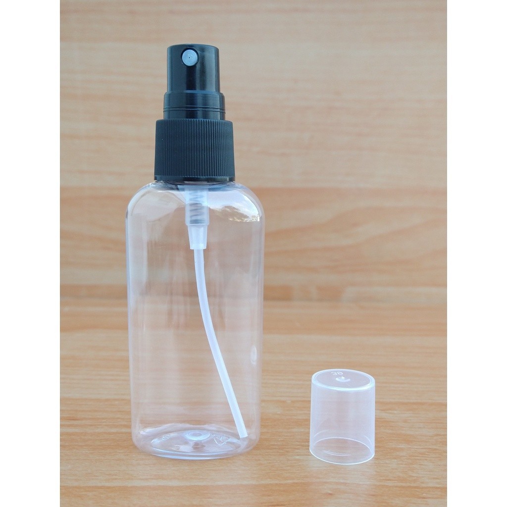 200 Frascos Plástico Pet Oval 60ml Válvula Spray Para Perfume