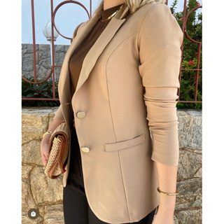 blazer feminino alfaiataria em Oferta na Shopee