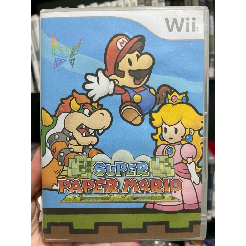 Super Paper Mario Japonês com trava de região (capa reimpressa) Nintendo Wii