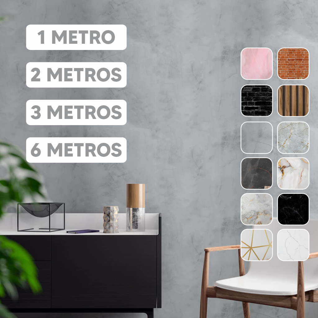 Papel De Parede Cimento Queimado Cinza Autocolante Lavável em Oferta na Shopee