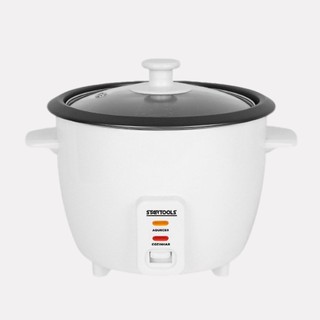 Panela Arroz Elétrica 1,3L Branca Cozimento Rápido Antiaderente 5 Copos Função Aquecer Vapor