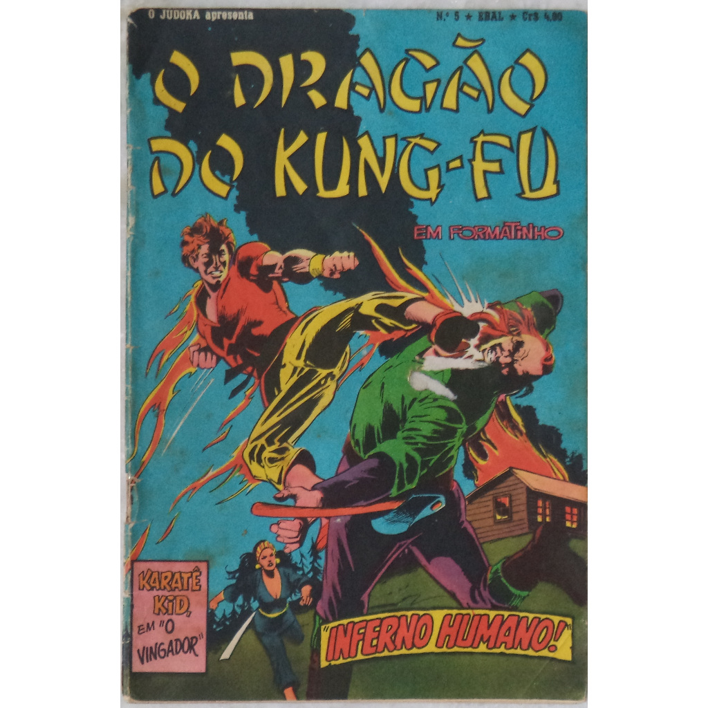 Hq o Dragão do Kung Fu N° 5 em formatinho "inferno Humano"
