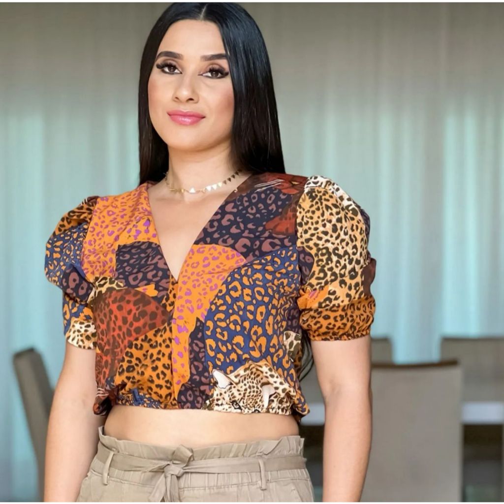 Cropped Manga Bufante Farm: Onde Comprar | BuscaProdutos