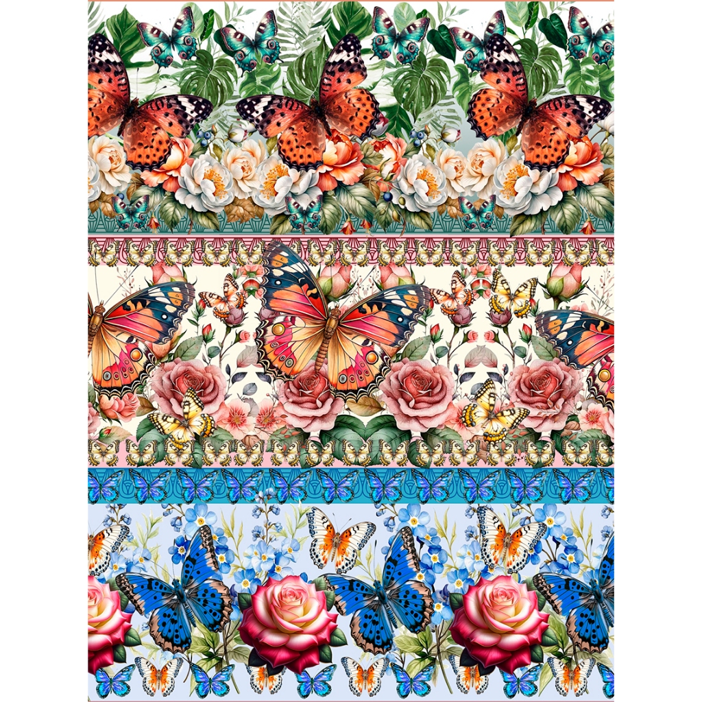 Tecido Tricoline Mista  - Barrado Digital - 10 Faixas - 0,50 cm x  1,45 largura -  Varias estampas em Oferta na Shopee