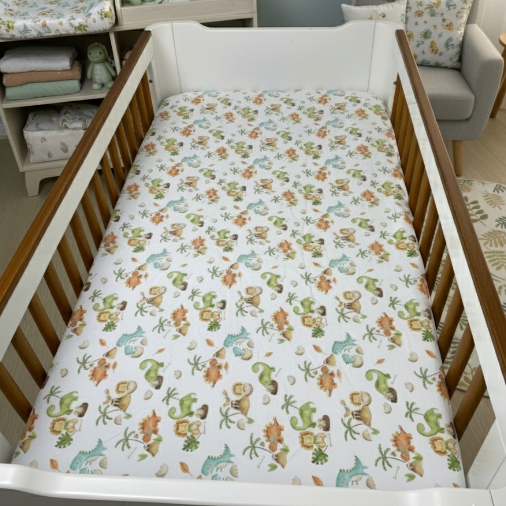 Kit 02 Lençol Avulso Berço Americano com Elástico Estampado Percal 400 Fios Menino Menina em Oferta na Shopee