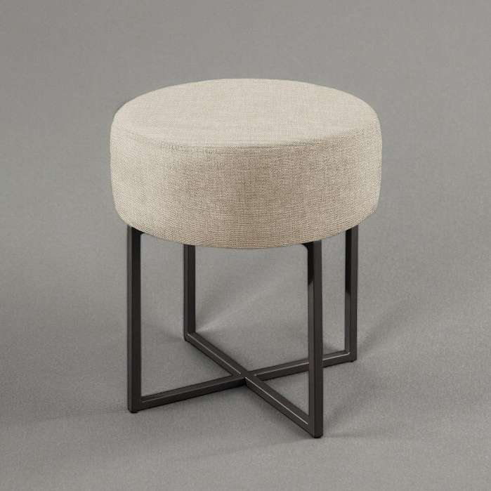 Puff Banqueta Otávio Luxo Base Preta Castellar Móbile em Oferta na Shopee