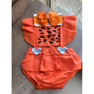Romper Jardineira Body Temático Menina Bebê das cavernas em Oferta na Shopee