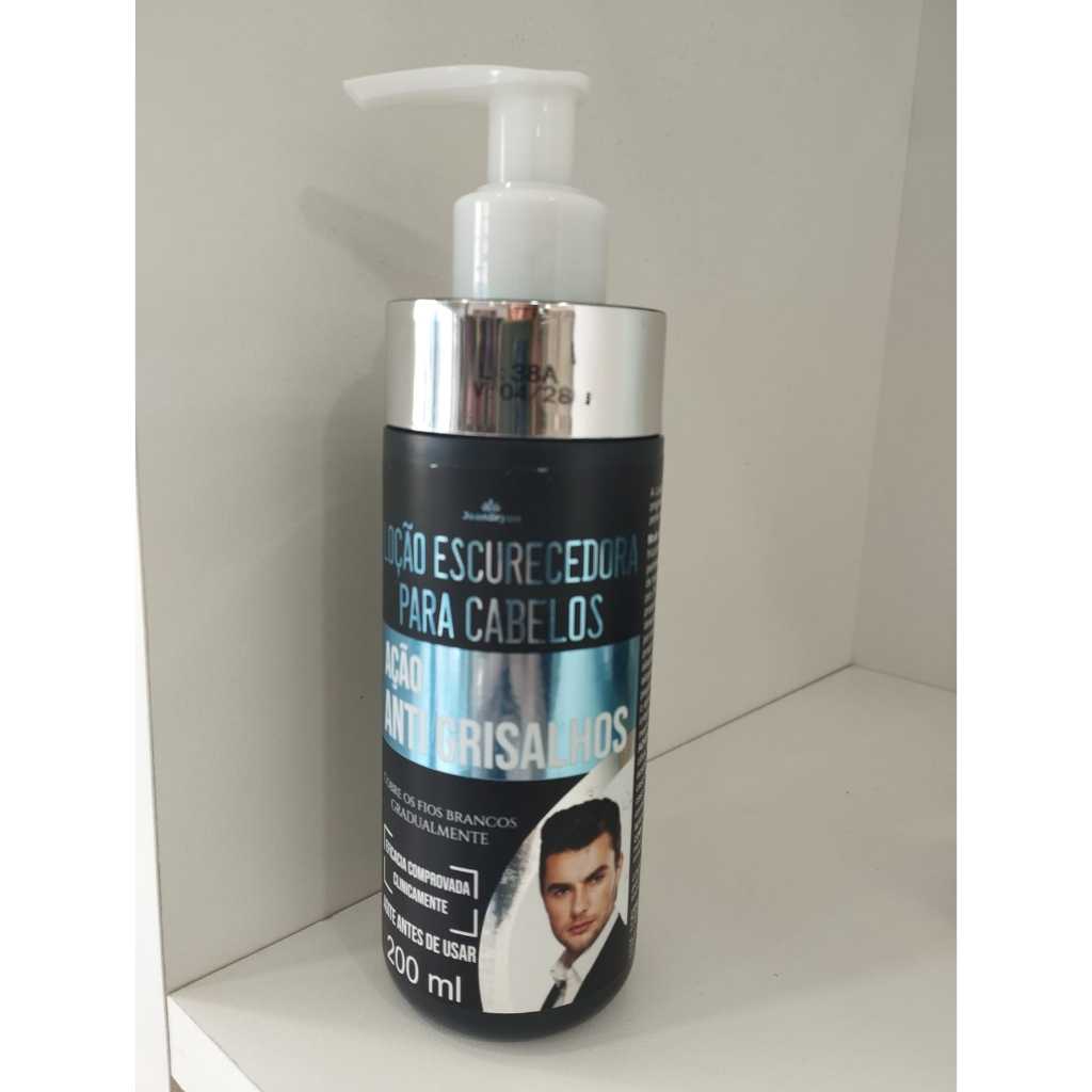 Loção Escurecedora para cabelos Ação Anti Grisalhos 200ml JeanBryan