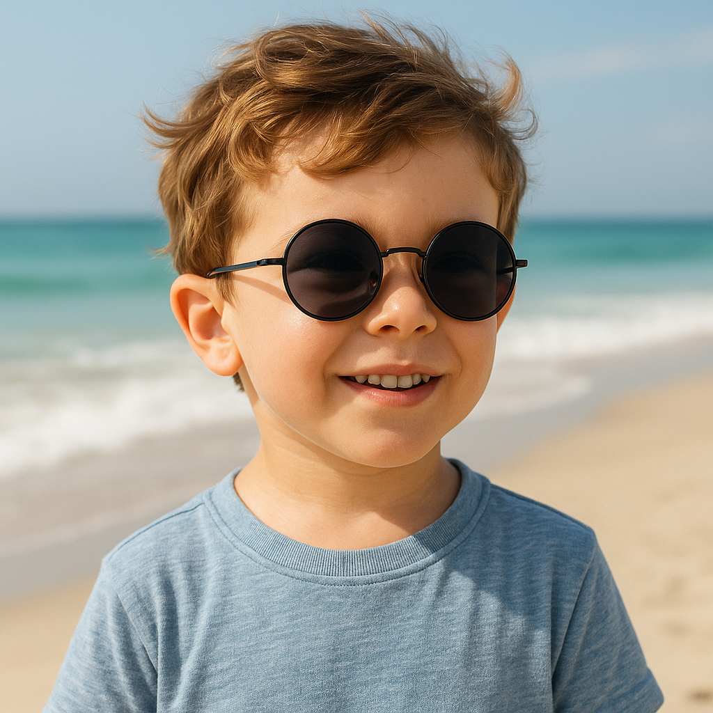 Óculos de Sol Infantil Redondo - Óculos Infantil Menina Menino Proteção UV