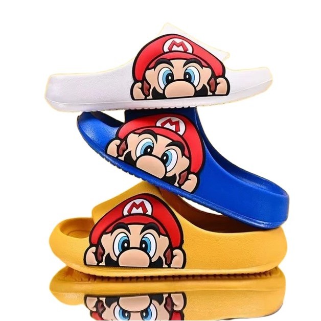 Chinelo Slide Nuvem Infantil Mario Bros Criança Meninos Promoção 2025  Não Perca em Oferta na Shopee