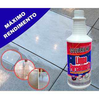 LIMPA PORCELANATO INTERNO POLIDO ACETINADO SOLUBRILHO 1 LITRO em Oferta na Shopee