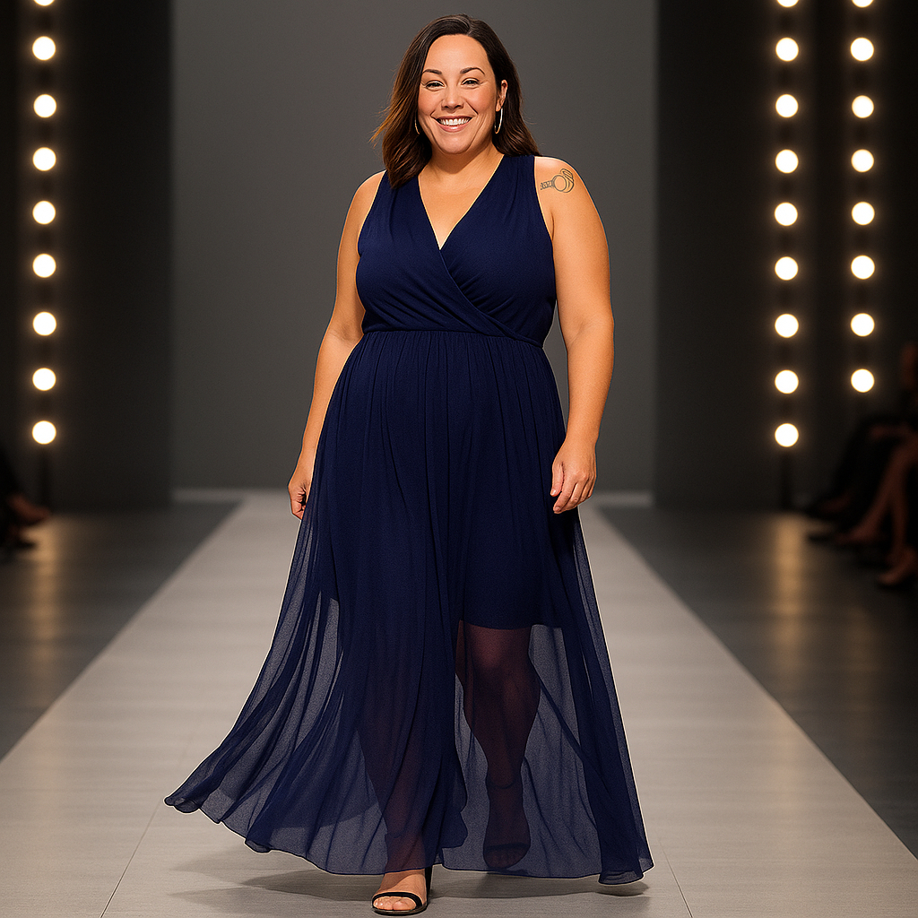 Vestido Festa Plus Size Longo Tule Casamento Madrinhas Tendencia G1 G2 G3 G4