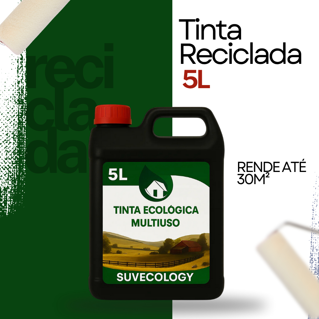 Tinta a Óleo Uso Geral 5 Litros – Sustentável e de Alta Cobertura para Madeira, Ferragem, Portão