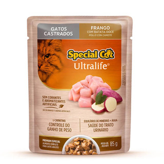 Sachê Special Cat Ultralife Gatos Castrados Frango 85g · Sabor e Nutrição Completa