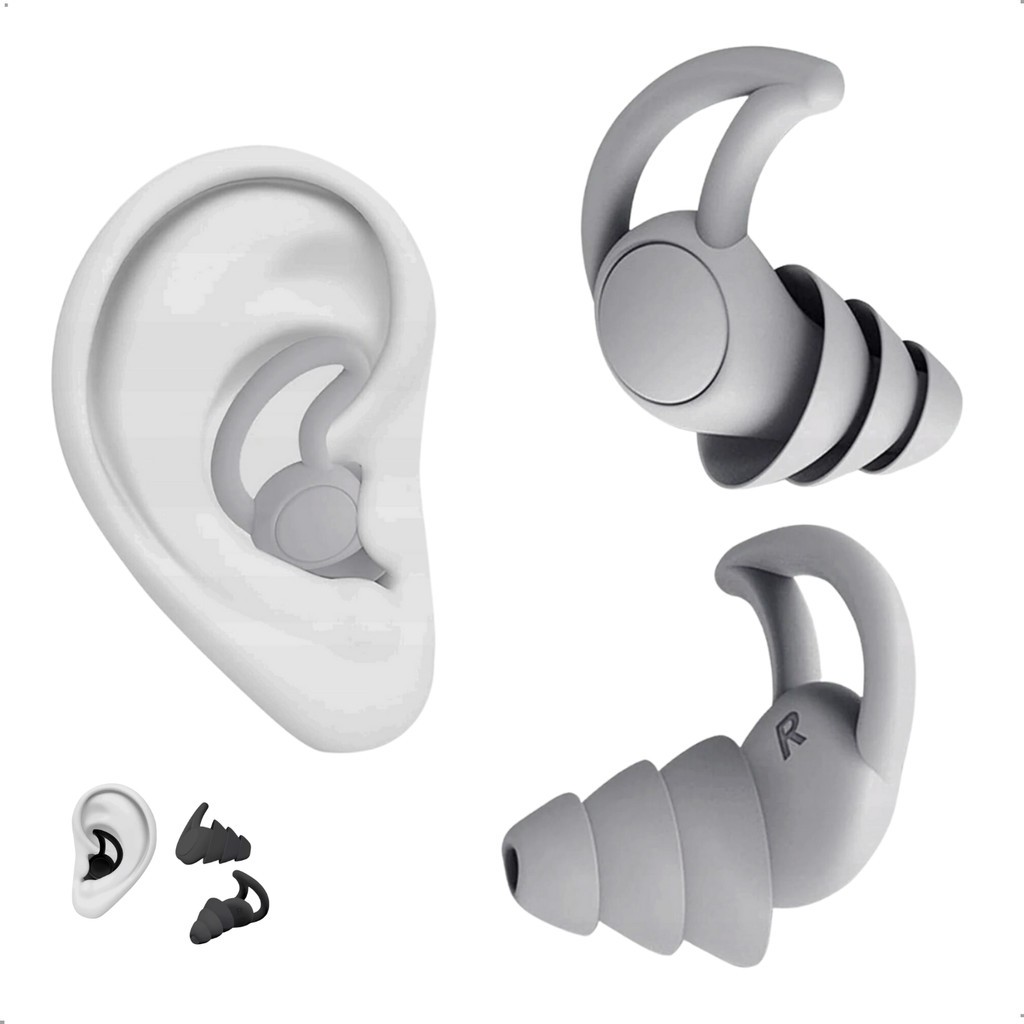 Protetor de ouvido silicone Tampão Auricular Natação Dormir Anti Ruido