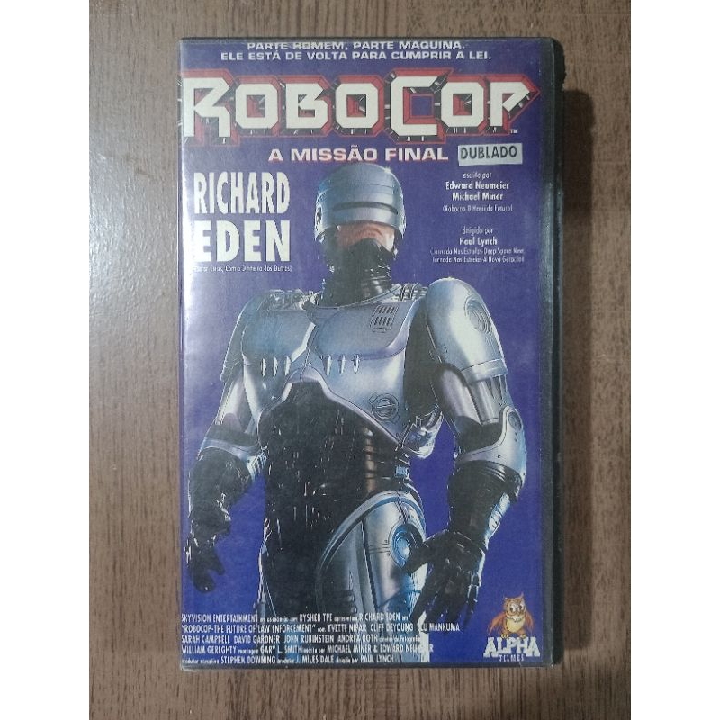 fita VHS Robocop a missão final