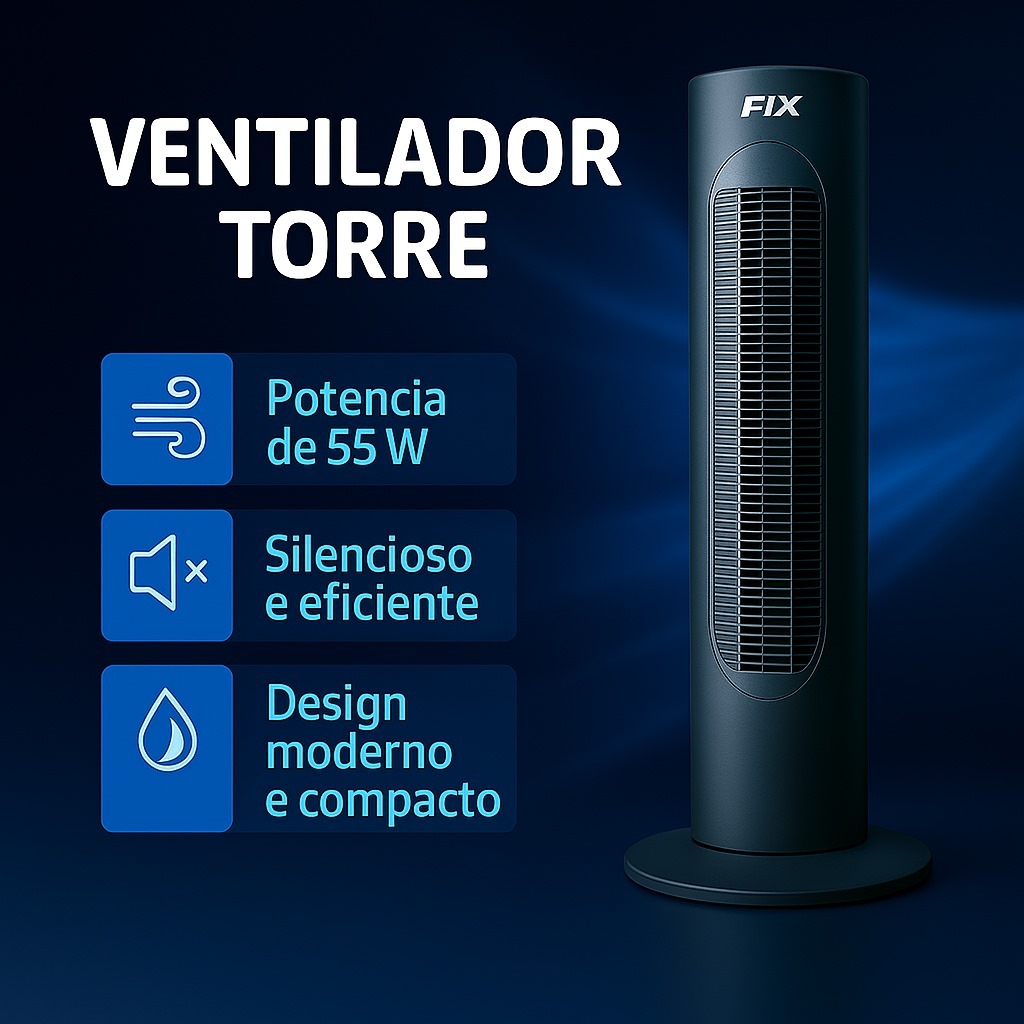 Circulador de Ar Ventilador de Coluna Silencioso Elegante Economia Potente Verão Calor 3 Velocidades em Oferta na Shopee