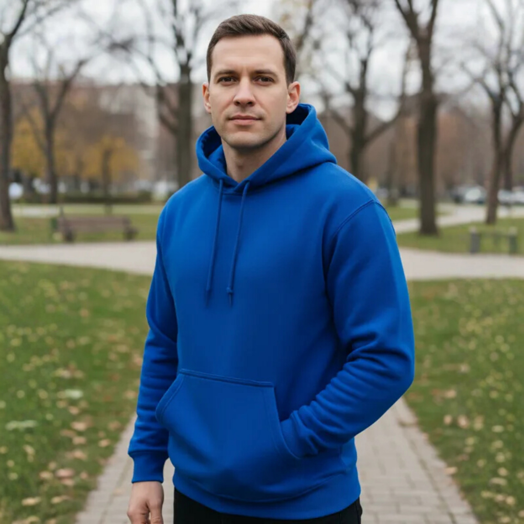 Blusa Moletom Masculino Casaco Canguru Com Capuz Cordão em Oferta na Shopee