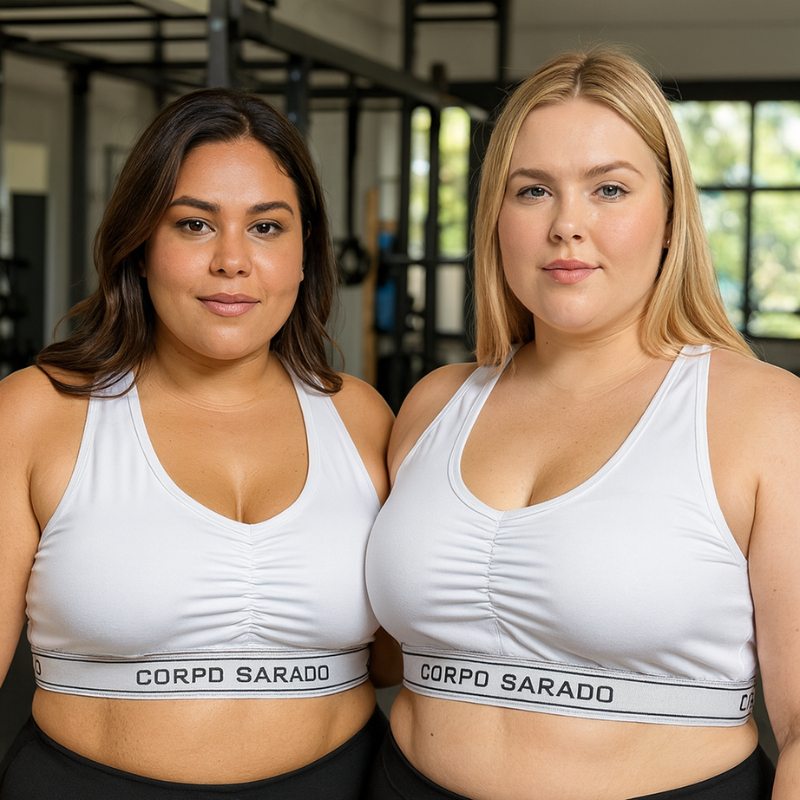 Kit 2 Tops Fitness Plus Size Academia Confortável Alta Sustentação Treino Conforto |3183| Lançamento em Oferta na Shopee
