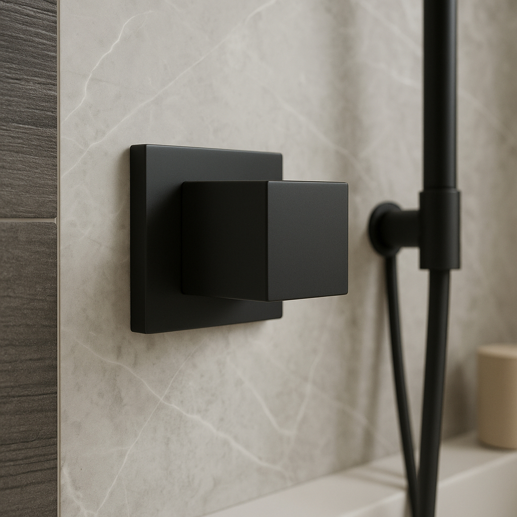 Acabamento Para Registro Pressão Gaveta 1/2 3/4 Quadrado Preto Fosco Padrão Deca Metal Abs Premium em Oferta na Shopee