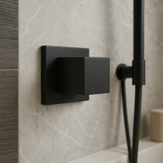 Acabamento Para Registro Pressão Gaveta 1/2 3/4 Quadrado Preto Fosco Padrão Deca Metal Abs Premium em Oferta na Shopee