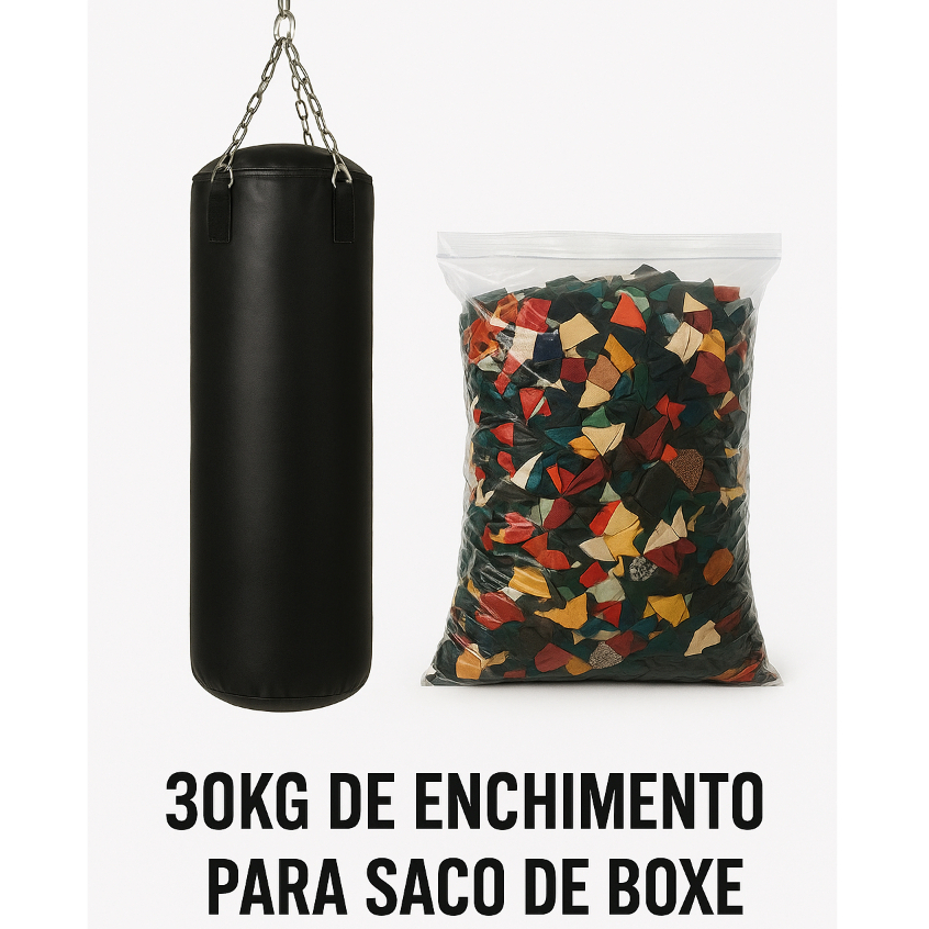 30KG ENCHIMENTO SACO PANCADA/RETALHO ENCHIMENTO SACO DE BOXE - RETALHOS DE TECIDOS PARA ARTESANATO *APENAS O ENCHIMENTO*