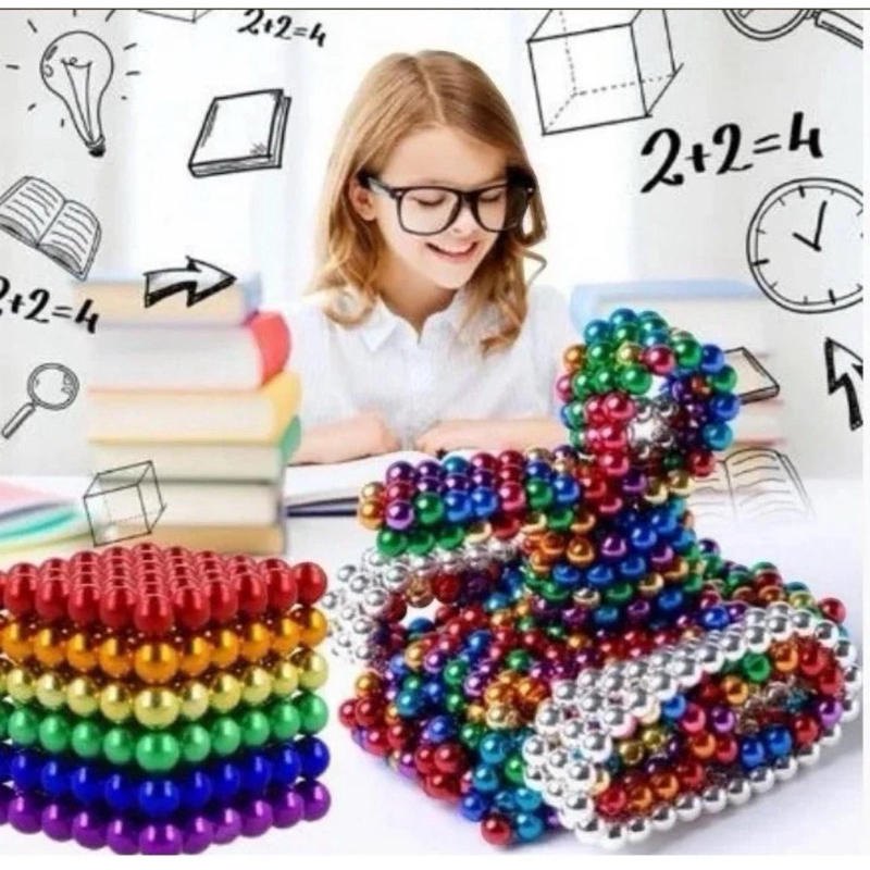 Neocubo Magnético Colorido Brinquedo Crianças e Adultos com 216 Esferas de  5mm em Oferta na Shopee