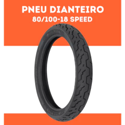 Pneu Dianteiro Cg Titan Fan , Ybr Factor ,yes- 80/100-18 sem camara