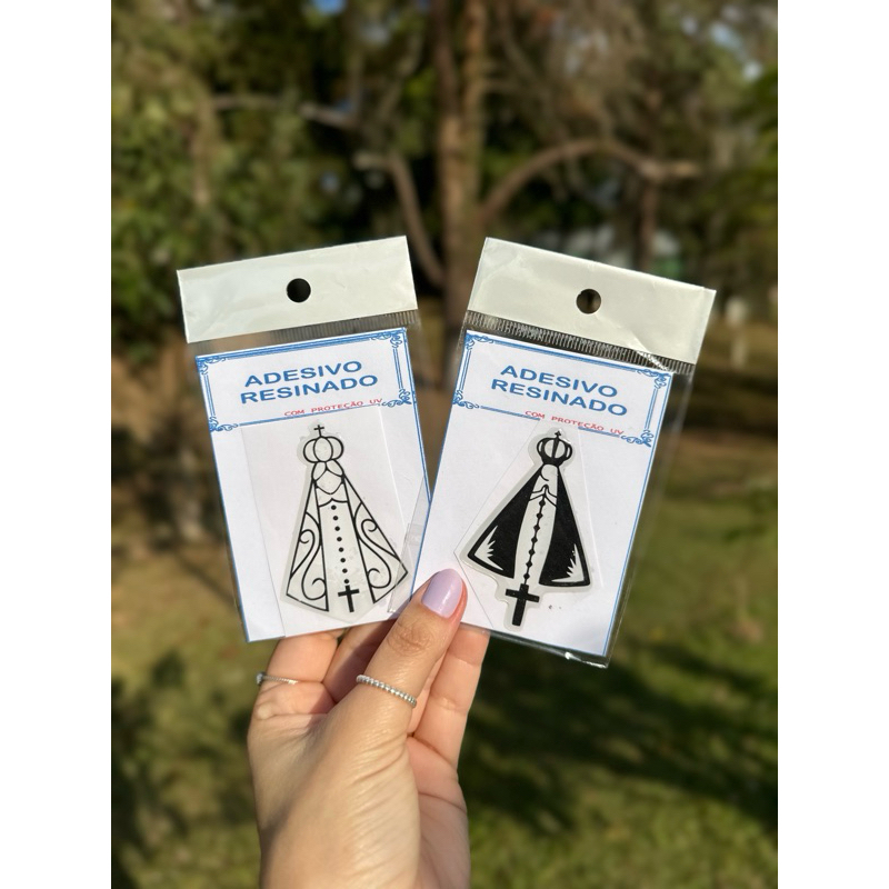 Adesivo Nossa Senhora Aparecida Alto Relevo 3D Flexível Para Carros Motos Porta Celular em Oferta na Shopee