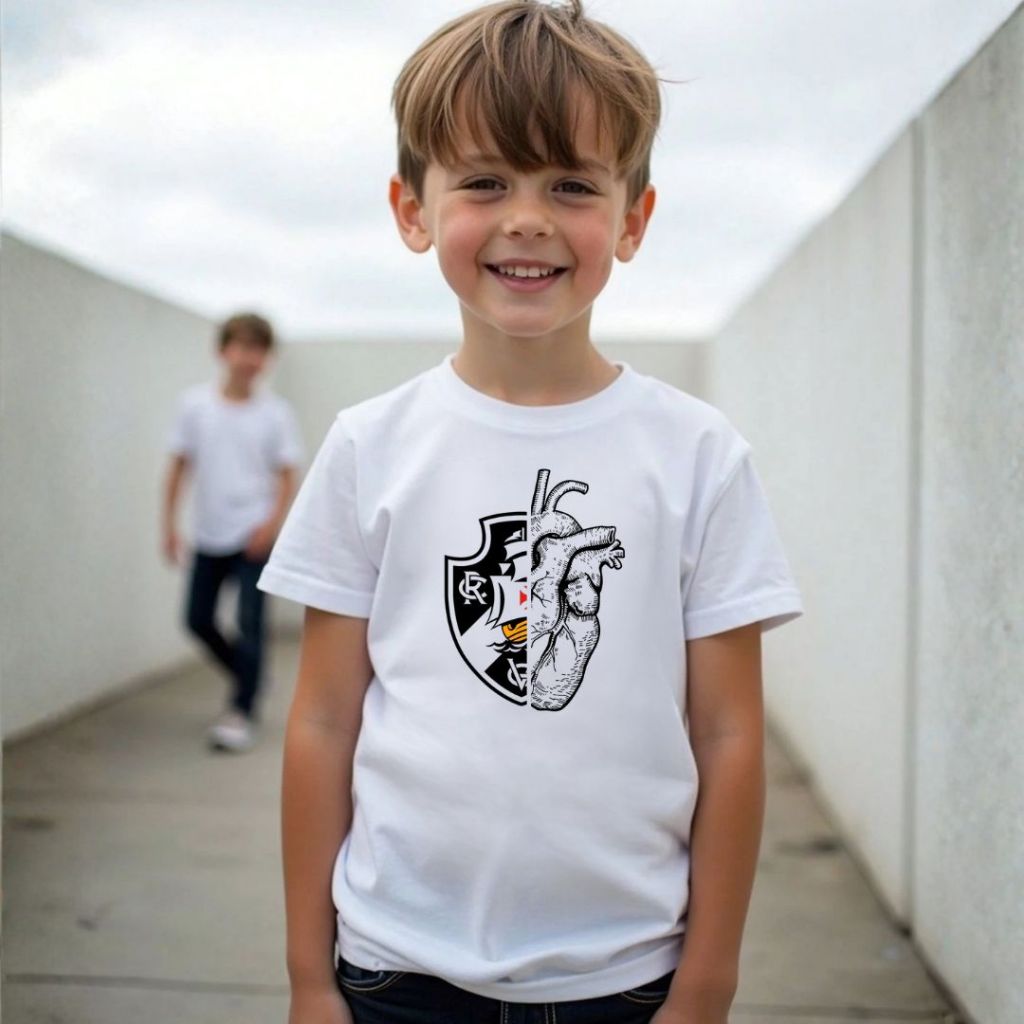 Camiseta T shirt Do Vasco Da Gama Infantil - Camisa Para Crianças Do Vascao