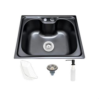 Cuba Cozinha Gourmet 50x40 Cm Pia Inox Preta Acessórios em Oferta na Shopee