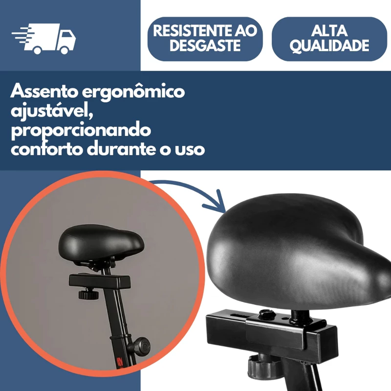 Bicicleta Ergométrica Spinning Semi Profissional Preta para Academia — foto 4