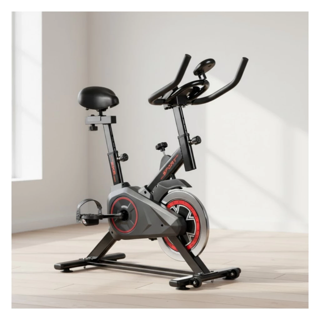 Bicicleta Ergométrica Spinning Semi Profissional Academia Bike Sport Fitness Preta — imagem 1
