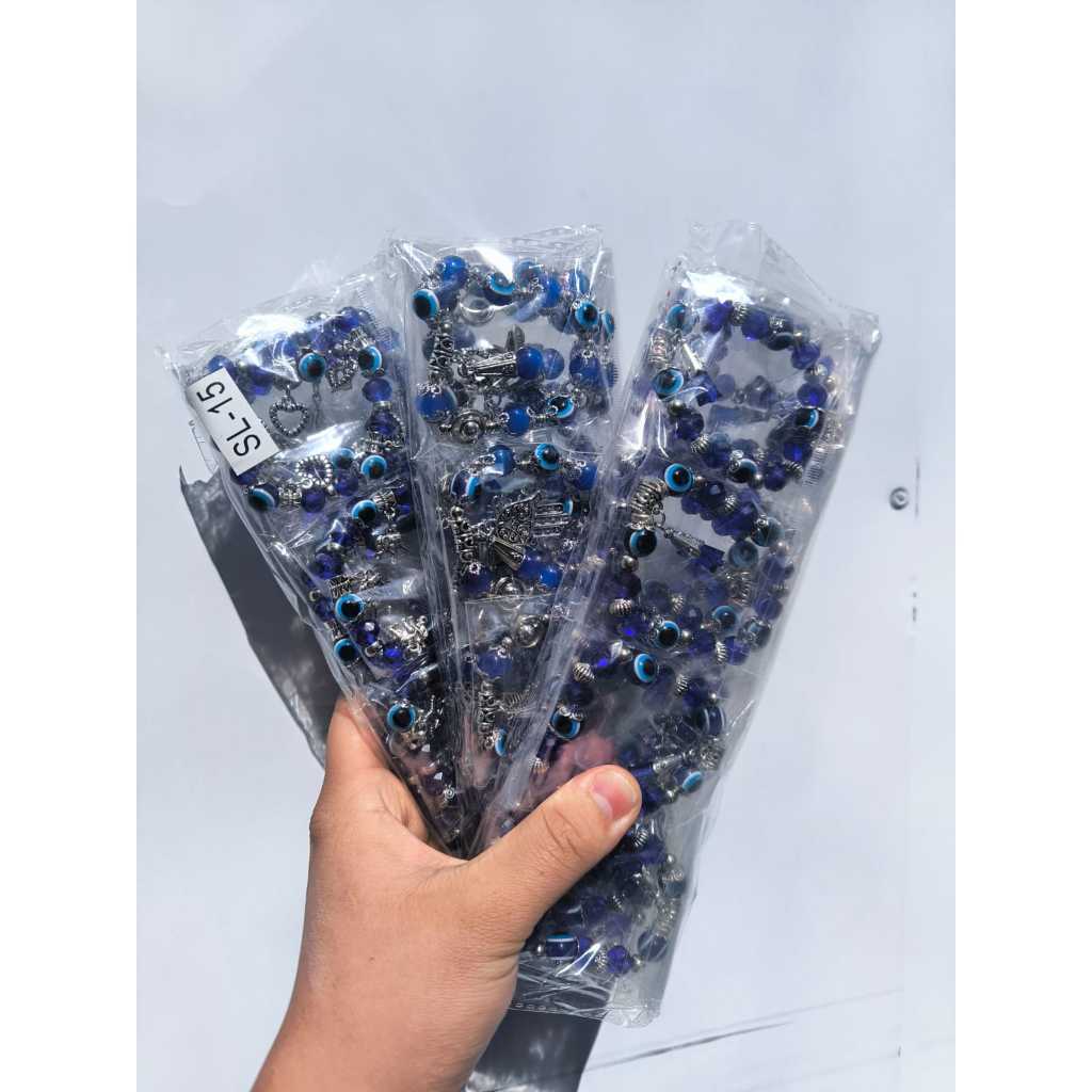 Pulseira Olho Grego Gordo com Mão de Hamsa – Proteção e Energia promocao natal em Oferta na Shopee